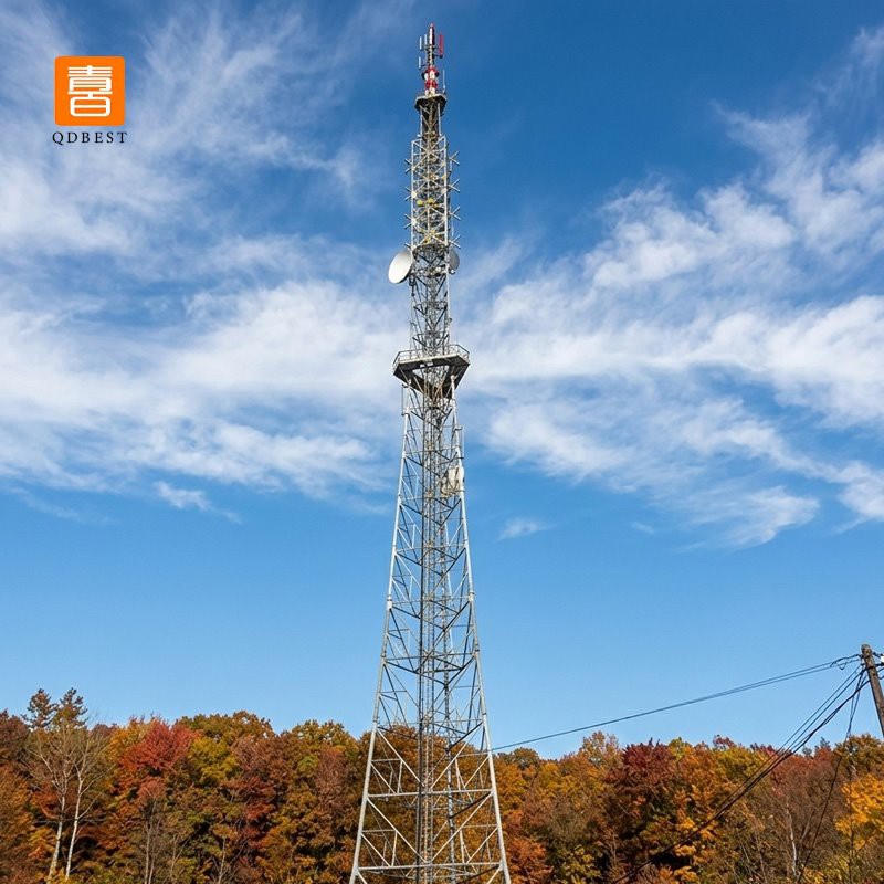 45M Guyed Wire Tower For Telecommunication